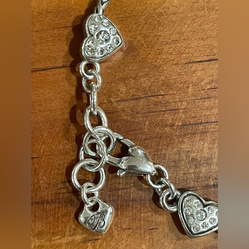 BRIGHTON Silver Charm Bracelet Boy & Girl, Hearts - Picture 8 of 8